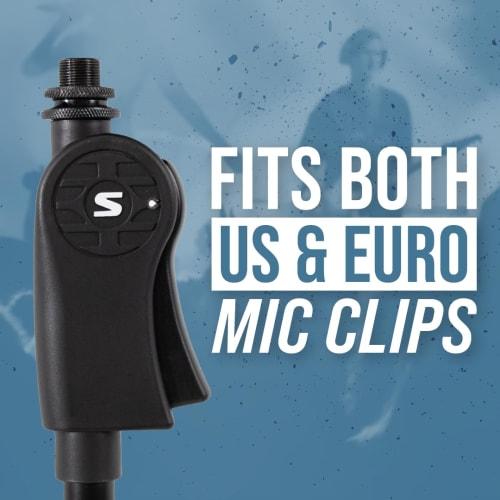 Shure by Gator Deluxe Tripod Microphone Stand, Straight Type, with Pistol Grip Clutch, SH-TRIPODSTANDDX