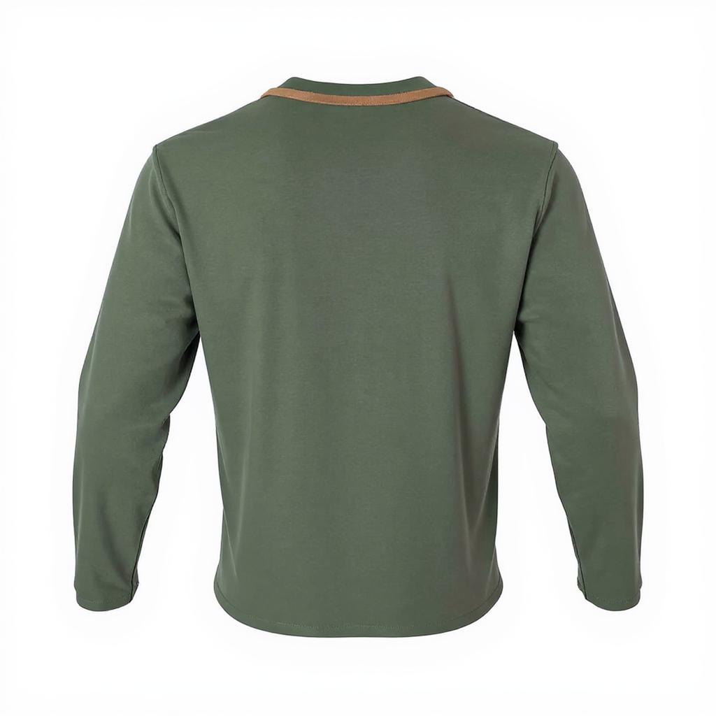 Men's Fleece Sweatshirt Quarter Button Stand Collar Lightweight Pullover Sweater Long Sleeve Casual Fall Sweatshirts