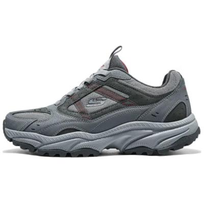 Herrenmode für draußen Vielseitig Langlebig Niedrig geschnitten Freizeit-Schuhe Herren Sneaker Holzkohle Rot 237740-CCRD