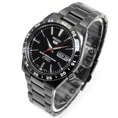 

Seiko Import Seiko 5 Wristwatch, Automatic Winding, Overseas Model, SNKE03KC, Men s Black, Black, Bracelet Type
