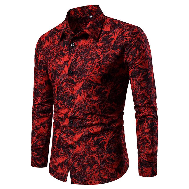 2021 Long-Sleeved Hot Selling Printed Shirt