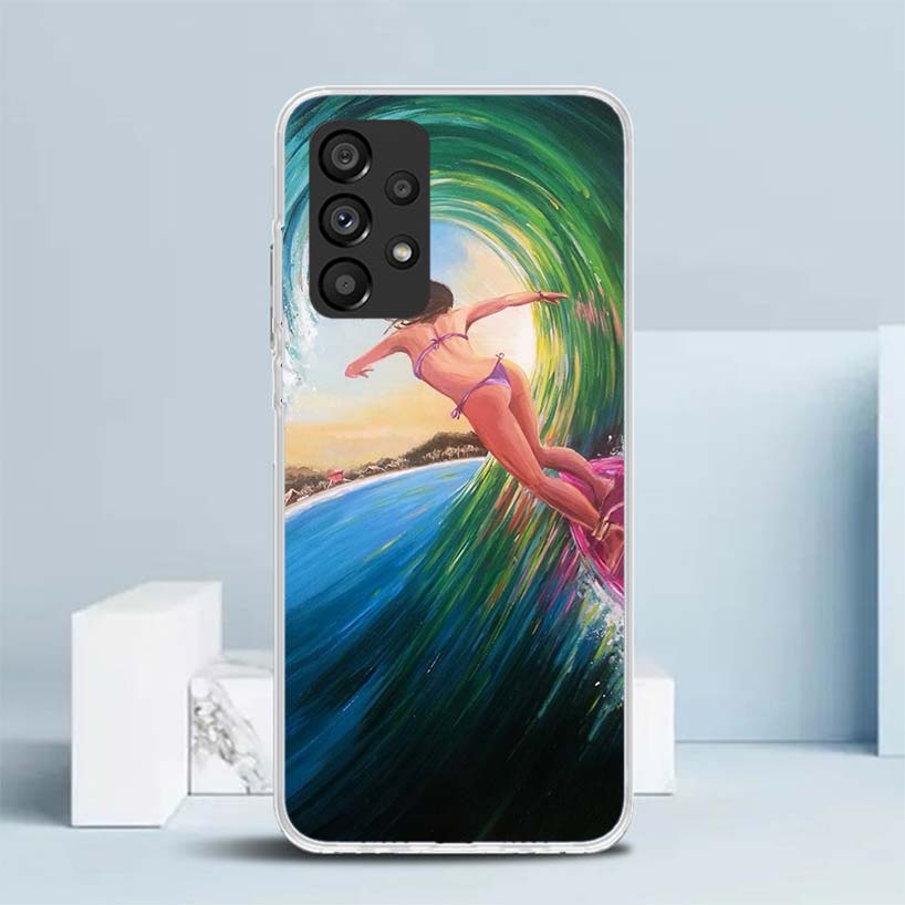Surf Board Aesthetic for Samsung Galaxy A17 A37 A57 A16 A26 A36 A56 A15 A14 A55 Phone Case A13 A53 A25 A35 A24 A34 A23 A33 Galax