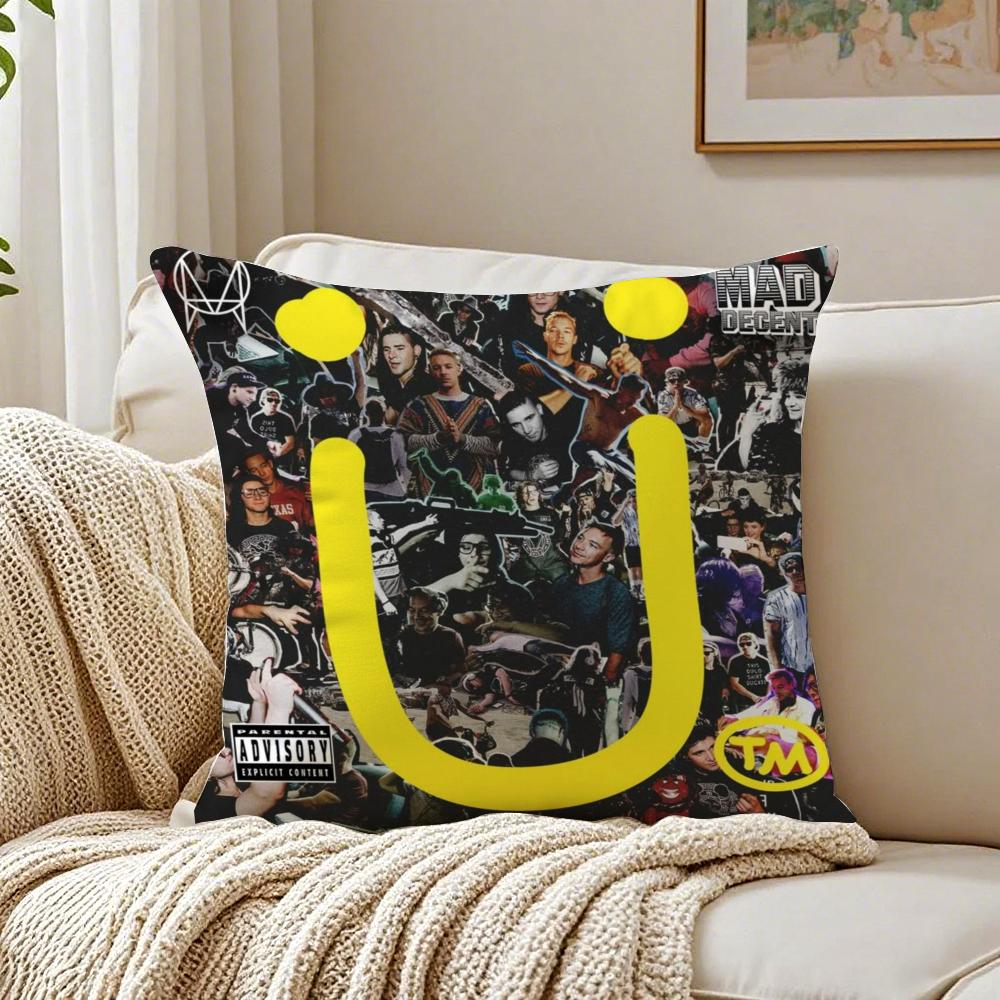 Singer Skrillex Cushion Cover Linen Minimalist Soft for Sofa Bed Home Room Decor