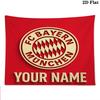 FC Bayern Munchen Custom Name Wall Tapestry Aesthetic Wall Hanging Printed Fabric Blanket Decorative Tapestries for Bedroom Living Room Home Decor