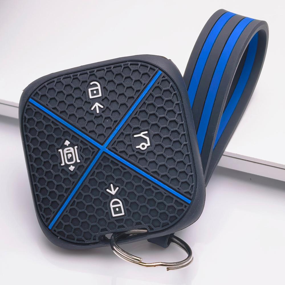 Silicone Remote Key Cover for Zeekr Zeekr 001 Zeekr 009 Zeekr X Zeekr 007 with Keychain Honeycomb Texture Shockproof Remote Key Protector