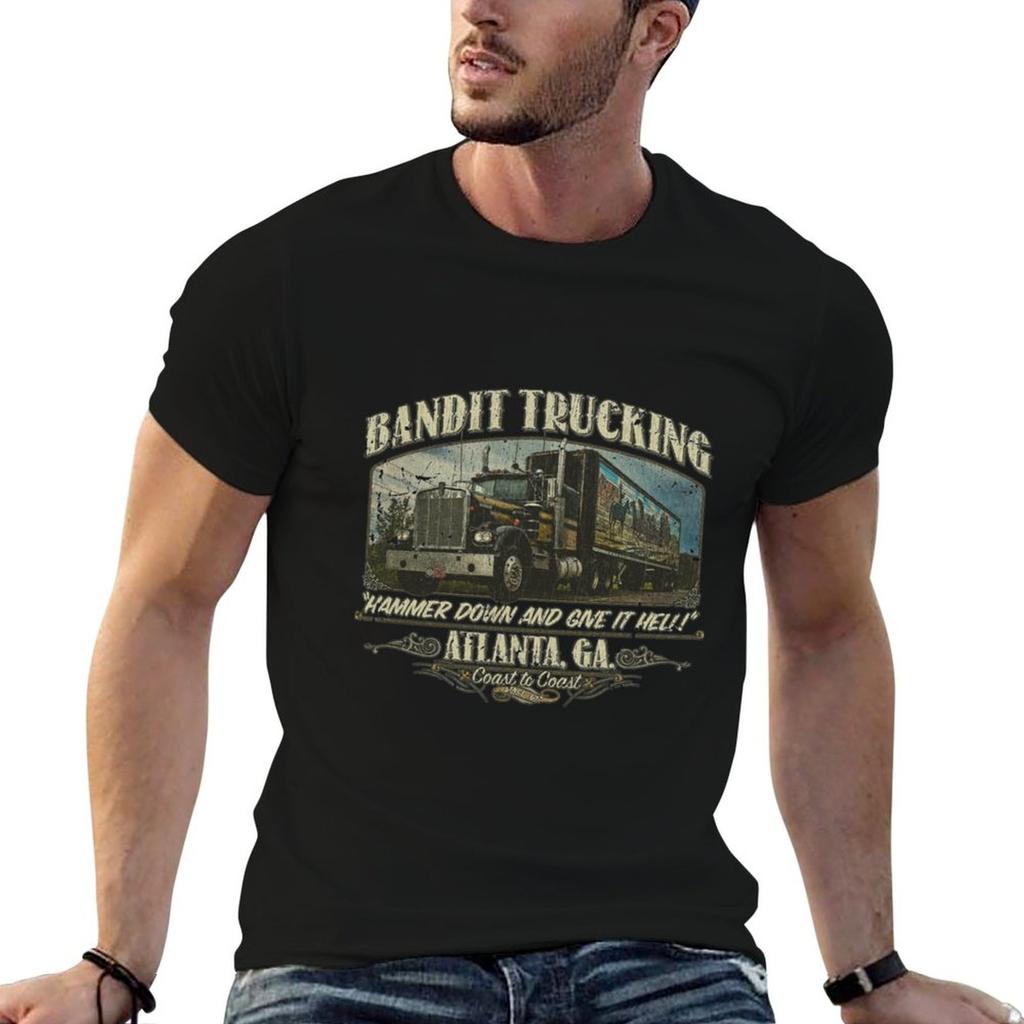 Bandit Trucking 1977 Tshirt Modern Print Casual Tshirt