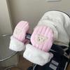 Windproof Children's Stroller Handmuffs Outdoor Sports Mittens Cute Bear Hand Warmers Scooter Gloves for Winter Season