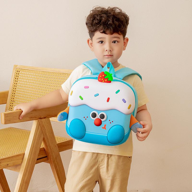 Cake Strawberry Cute Cartoon Children Girls Backpack For School And Outing Use
