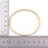 Nidin Top Quality Colorful White Color Cubic Zirconia Thin Bangles Bracelets for Women Wedding Elegant Jewelry Gifts Trendy