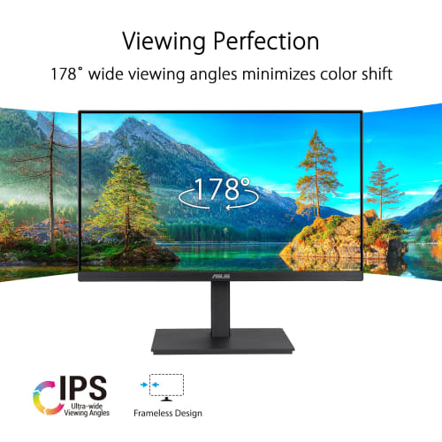 [.co.jp Exclusive] ASUS Monitor Eye Care VA24EQSB 23.8 inch / Full HD / 1920 x 1080 / IPS Frameless / 75Hz / Adaptive-Sync / Blue Light Reduction / Fl