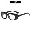 Fashion small frame square UV protection sunglasses, high-end casual plain sunglasses, versatile trendy glasses