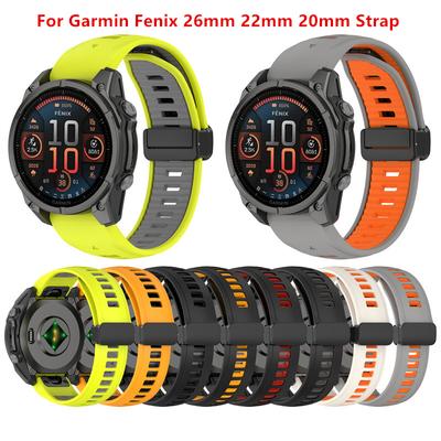 Pasek do zegarka Fenix8 Dla Garmin Fenix 8 43mm 47mm 51mm E 7S 7 7X 6S 6 6X Pro 5S 5 5X Enduro3 2 Silikonowy Pasek Bransoleta QuickFit