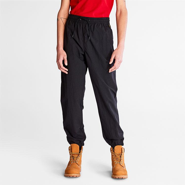 Timberland Casual Solid Color Elastic Cuff Pants Men Bottoms Black A26NS-001