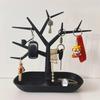 2025 New Plastic Jewelry Bird Tree Display Stand Holder Fashion Organizer Tower for Earring Necklace Ring Bracelet Rack