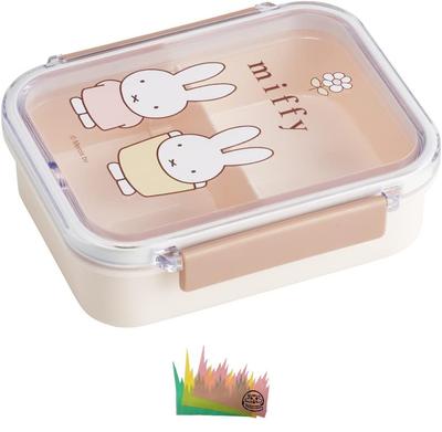 Miffy Bento Lunch Dishwasher and Microwave Bento Made In Miffy Set Box, 1-tier, Box, Safe, Box, Japan, 430ml, (bento Box, Balance)
