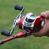 4 Sections Fishing Rod with 7.2:1 High Speed Baitcasting Reel Portable Fishing Rod Set Fishing Tools
