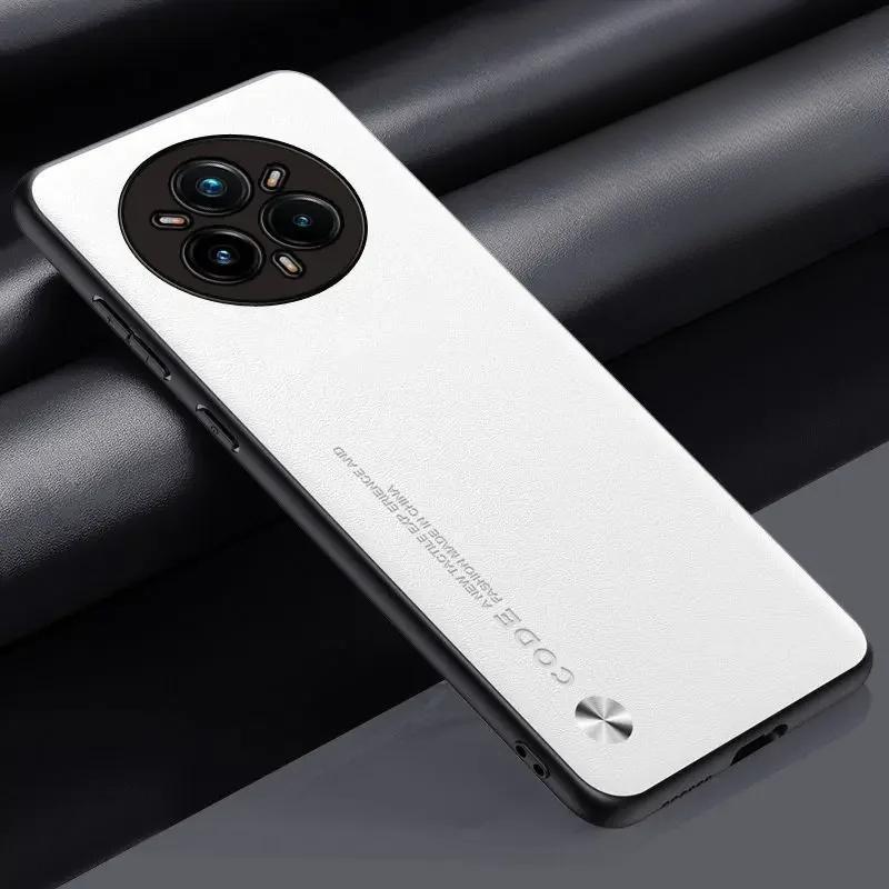 For Realme 14 Pro Plus Case Plain PU Leather Silicone TPU Camera Protection Cover for Realme 14X 14Pro + 13 Plus Shockproof Hard Bumper