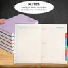 A5 Agenda Notebook PU Leather Cover Weekly Monthly Schedule Book  Conference