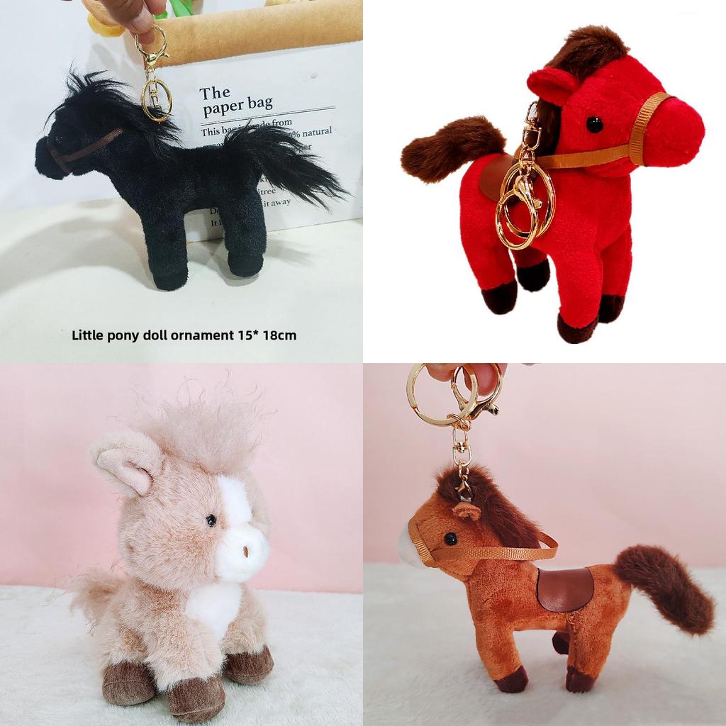Cute Pony Plush Toy Animal Figure With Pp Cotton For Kids And Collectors