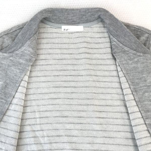 Ne-net Sweat Zip-Up Baseball Jacket Size-3/L Gray Women’s Jacket Jumper(USED)