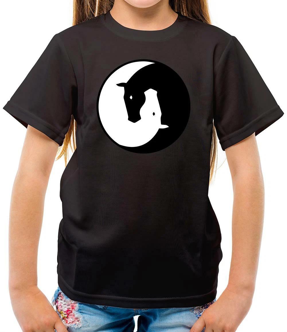

Yin Yang Horses - Kids T-Shirt - Horse Riding - Rider - Jockey - Love - Hobby 100
