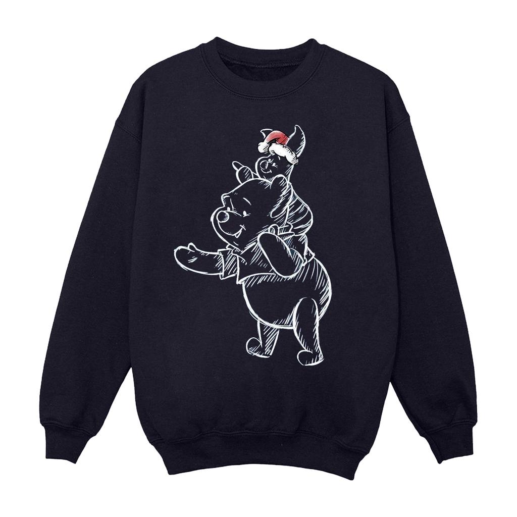 Disney Boys Winnie The Pooh Piglet Christmas Sweatshirt