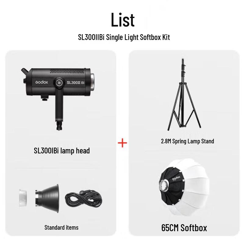 Godox SL300WBi Bi-color LED Video Light Kit