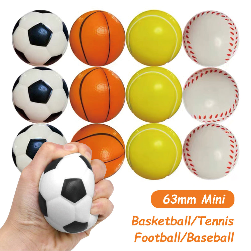 Football Basketball Baseball Slow Rising Soft Squishy Stress Relief Antistress Novelty Gag Toy 3Pcs Squeeze Ball Children Toy