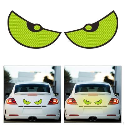 Big Eyes Car Sticker 3D Decal Reflective Cartoon Trendy Anime for