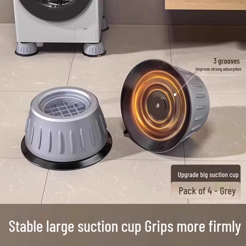 Universal Washing Machine Anti-Slip Shockproof Footrest Mat and Height Bracket