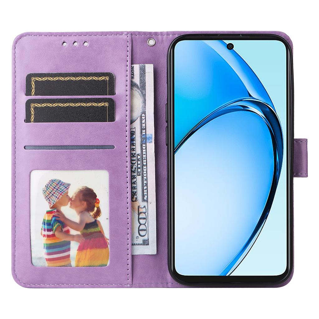 For Oppo A60 4G Case Sunflower Leather Flip Cover Card Holder Stand Cell Accessories