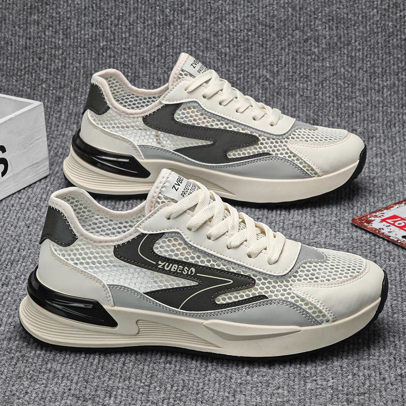 Mesh large mesh hollow sports trendy men s shoes summer breathable thin men s outdoor casual running shoes 39