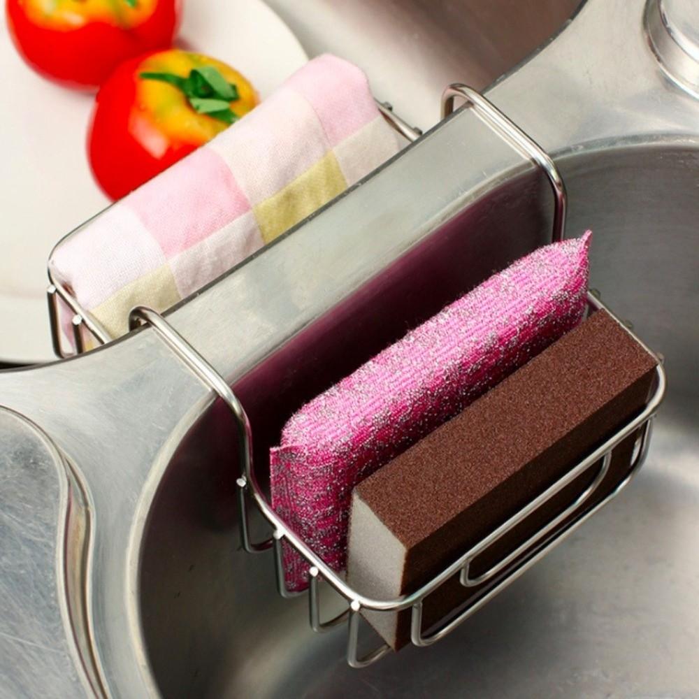 Double Sides Hanging Storage Rack Hanging Design Sponge Holder Rack Over The Sink