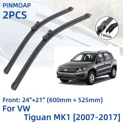 2ks Lišty stieračov predného skla pre VW Tiguan MK1 2007-2017 24"+21" Kefy na okná Príslušenstvo k frézam 2007 2008 2009 2010 2011 2012 201