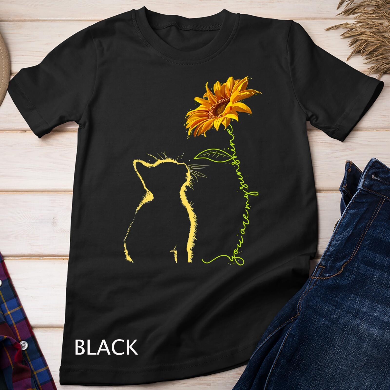 Cat You Are My Sunshine T-Shirt Mens Womens Tees Top Cats Tee Shirt Gifts Unisex T-Shirt Mens Womens Tees Top 2XL