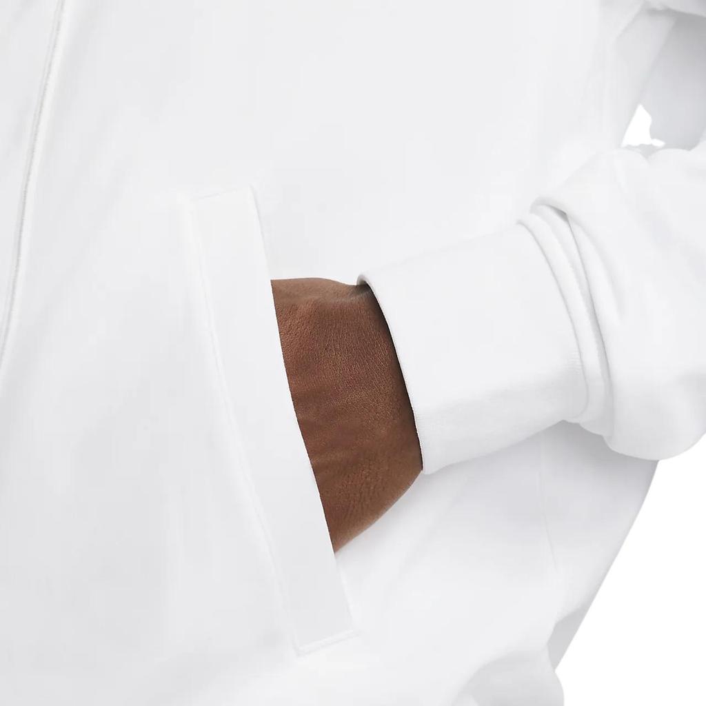 Nike Soudní Jednobarevná Stojáček Zapínání na Zip Neformální Bunda Pánská Svrchní Oblečení Bílá DC2566-100