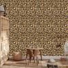 Golden Leather Wallpaper Gold, Ochre, Brown and Rust for Living Room and Bedroom 50x1000