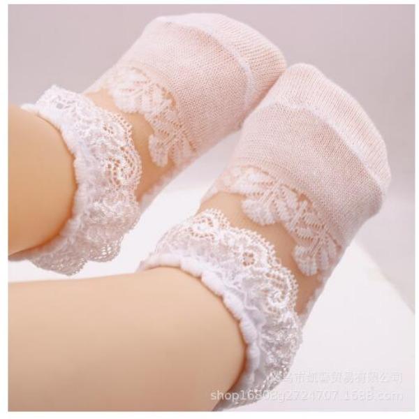 Mädchen Socken Frühling Sommer Baby Neugeborenes Kleinkinder Kniehoch Niedliche Socken Kleinkind Baumwolle Spitze Blume Langer Schaftsocken Für 0-5 Jahre