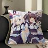 N-Nekopara Anime Cushion Cover Pillow Cover Decor Pillowcase Printed Cushion Case For Couch