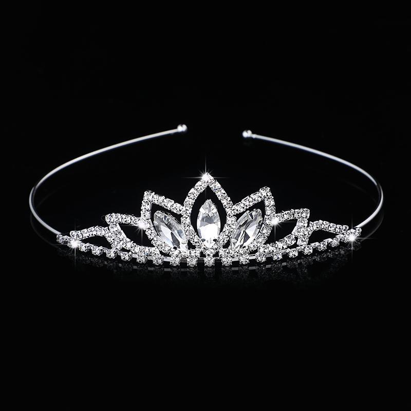 Rhinestone Crystal Tiara Princess Crown Rhinestone Headband Girls Crowns for Kids Wedding Prom Birthday Party Gift