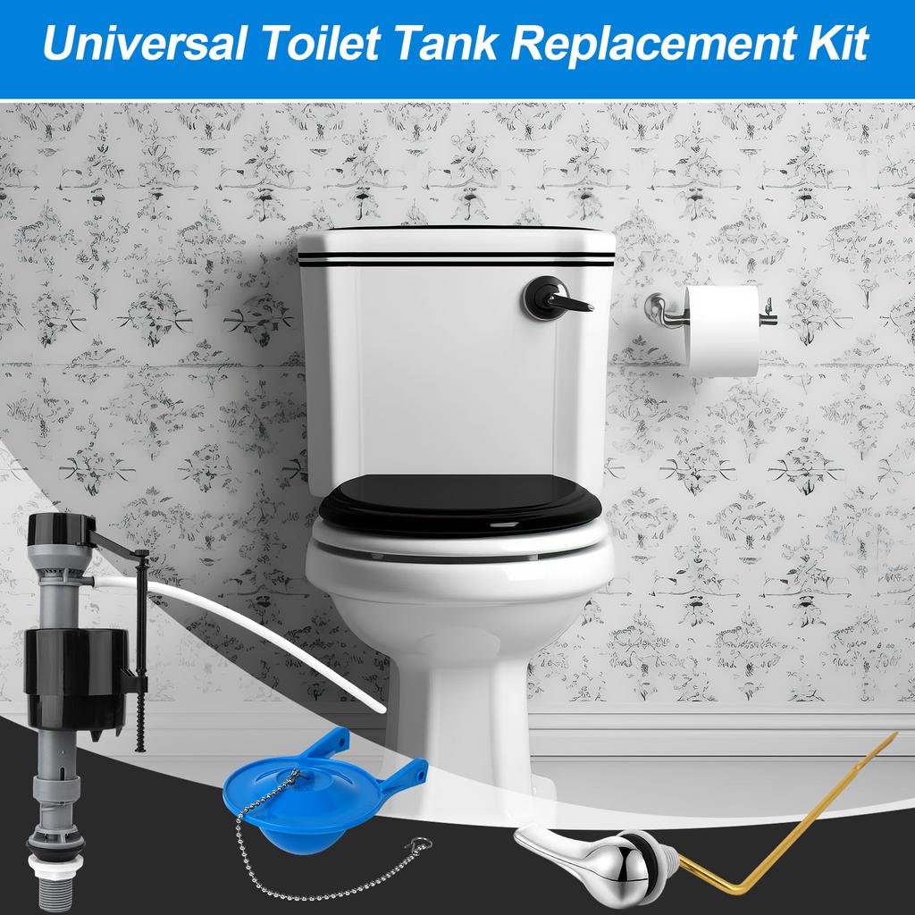 Universal Toilet Flusher Replacement Kit Toilet Flush Flapper Repair Kit Include Toilets Fill Valve Replacement 3 Inch Low Flow