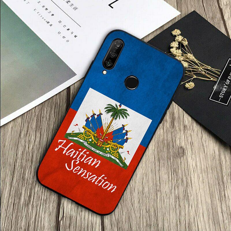 Vintage Haiti Haitian Flag For Huawei Nova 12s 12i 11i 7i 8i Y73 Y70 Y90 Y60 Y72 Y61 Y91 9 10 SE P30 Pro P40 Lite Case