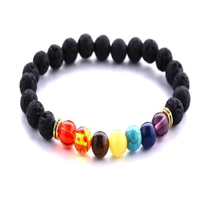 7 Chakra Healing Balance Beads Bracelet Yoga Bracelet Rw9721