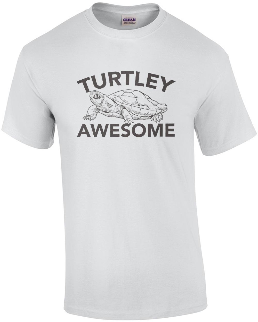 Turtley Awesome - Funny pun t-shirt Unisex T-Shirt S