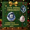 Geode Animal Advent Calendar 2025 24 Days Countdown Calendar with 2D