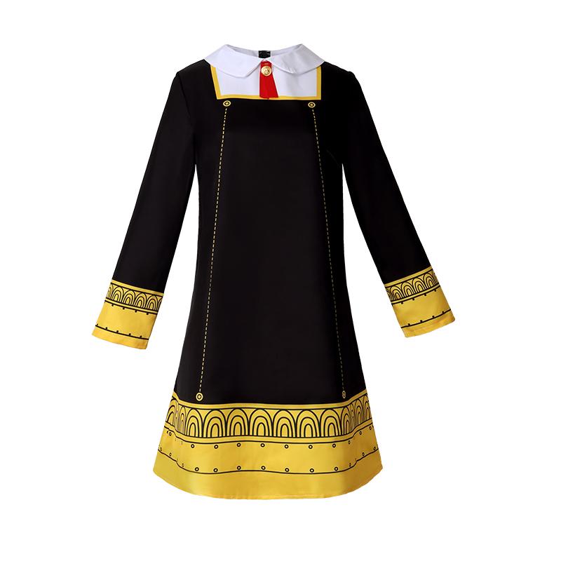 

Anime Spy Cosplay Anya Forger Cosplay Costume Doll Dress Horn Family Headwear Full Set Halloween Costumes For Adult Kids 3XL 65-70kg бежевий