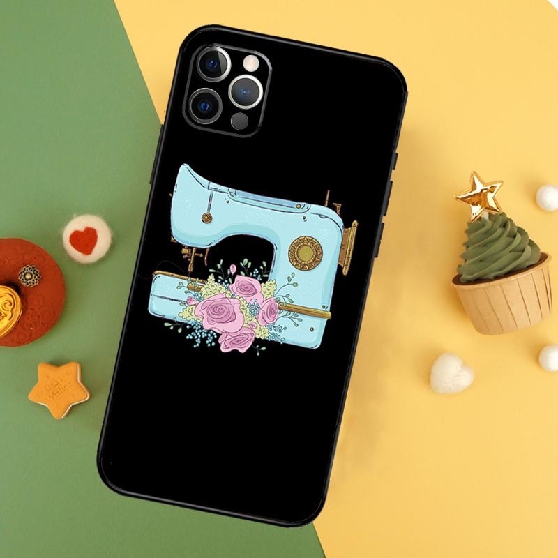 Sewing Machine Phone Case For iPhone 14 16 15 12 11 13 Pro Max X XR XS Max 7 8 Plus 12 13 Mini Cover Coque