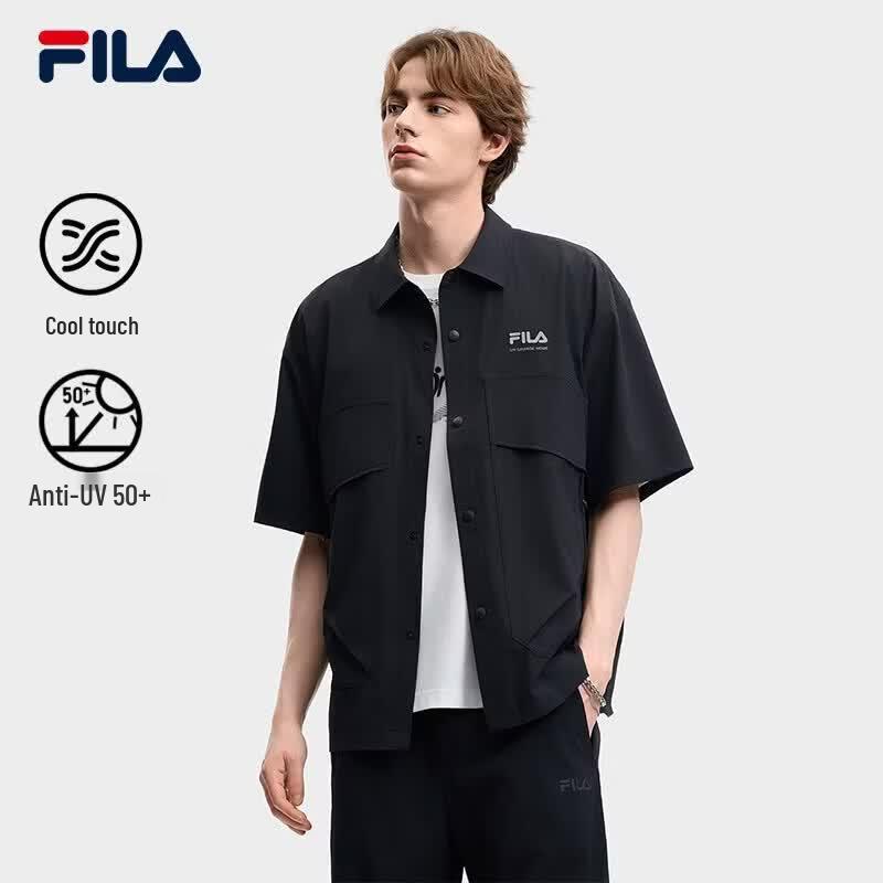 FILA Men s Loose Fit Short-Sleeve Sun Protection Shirt M