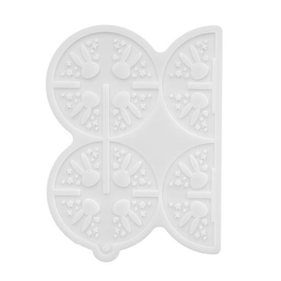 

Силиконовая форма Пасхальный кролик Форма для литья смолы для украшений Изготовление свечей Гибкая Многоразовая Форма для шоколада и кубиков льда DIY Домашний Праздничный Декор A