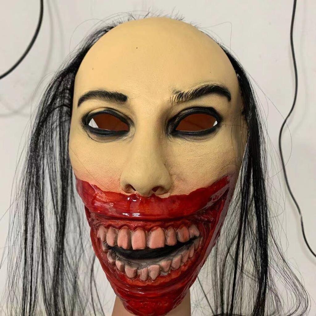 Halloween horror mask Halloween Scary and Funny Ghost House Decoration Props cosplay Sadao Pen Demon Headgear